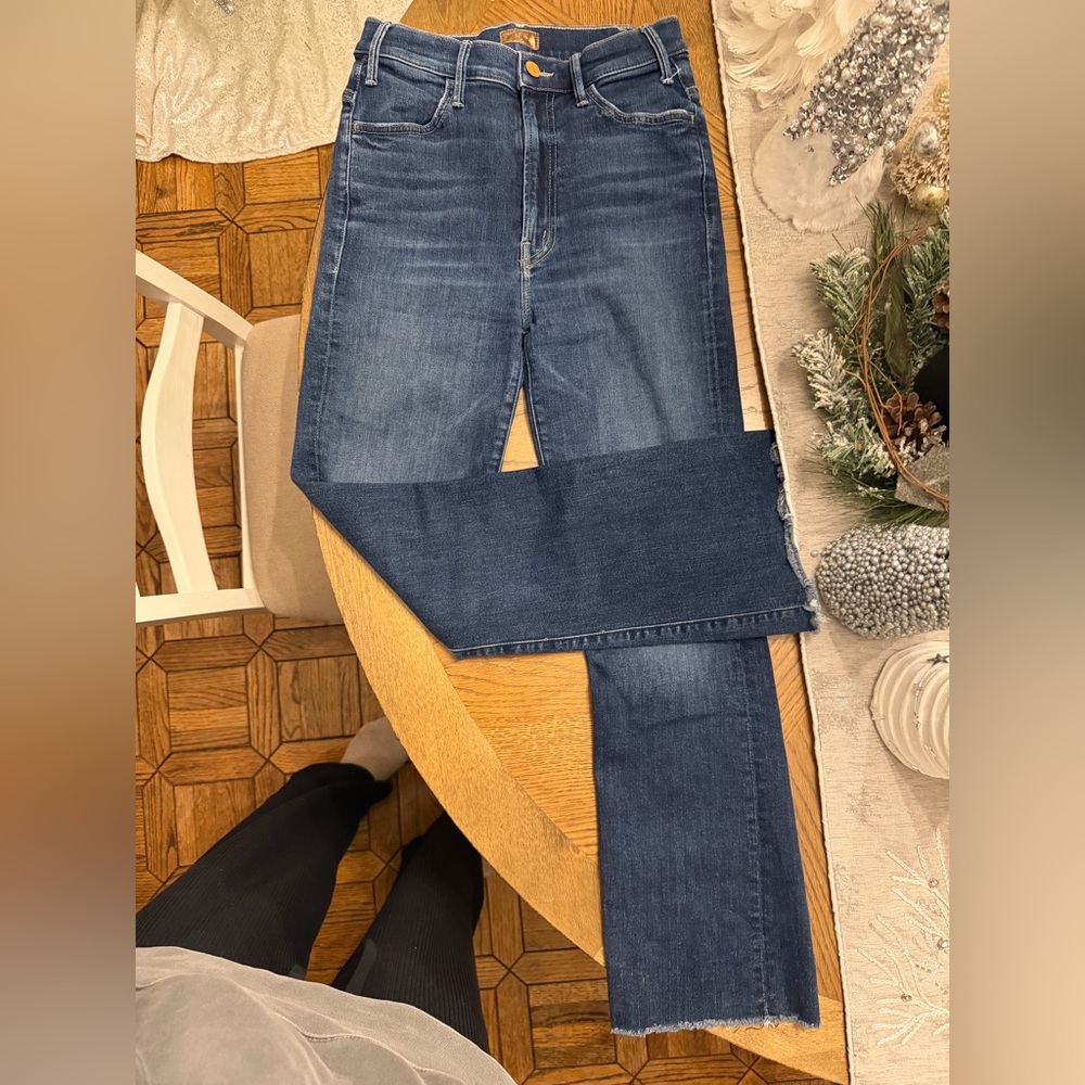MOTHER The Hustler Ankle Fray Jeans